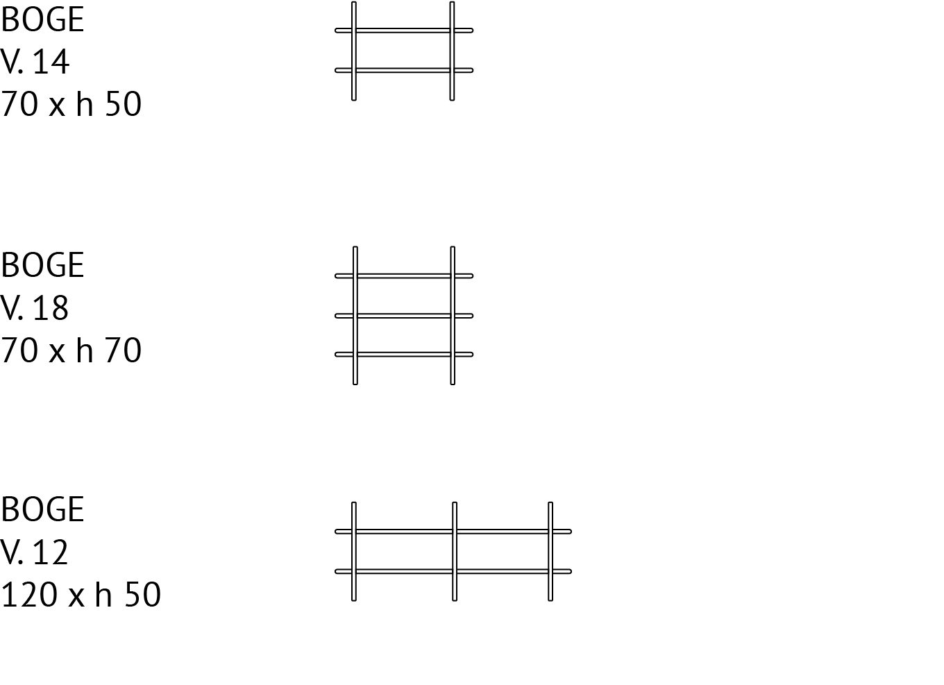 Boge hylle - Tegning 1
