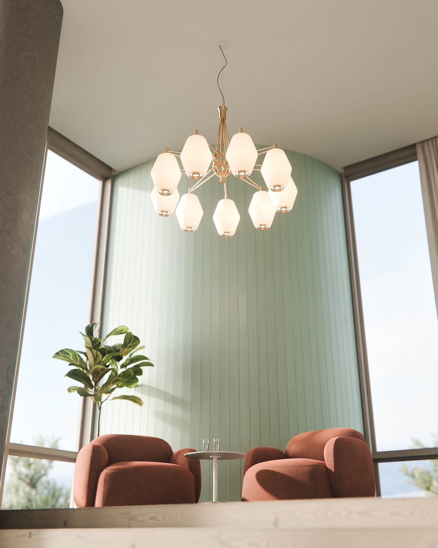 Dahl chandelier fra Northern