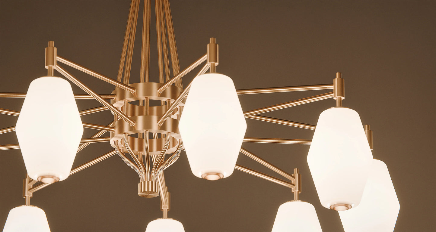 Dahl chandelier fra Northern