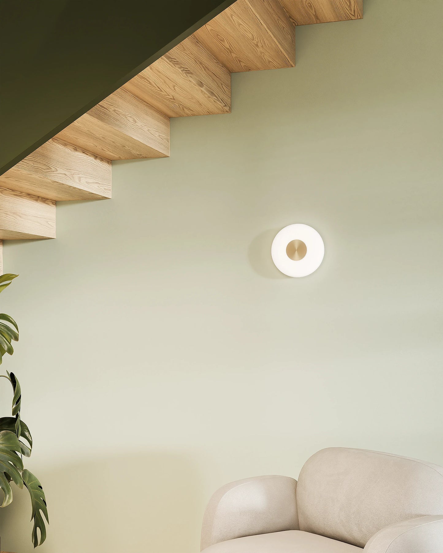 Glint glass opal wall lamp fra Northern