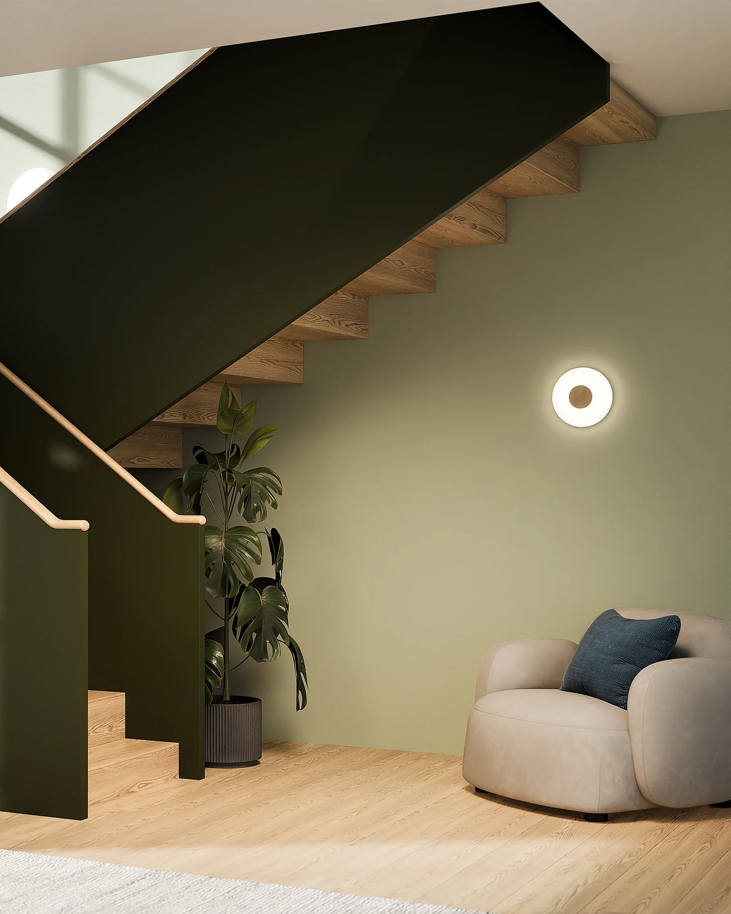 Glint glass opal wall lamp fra Northern