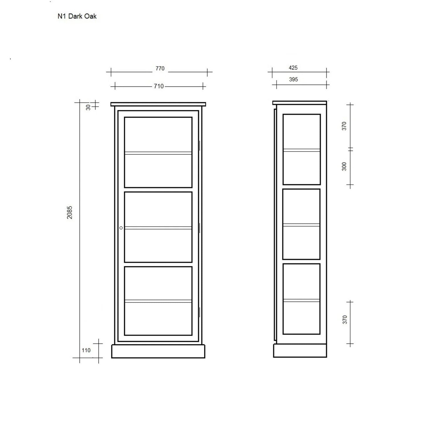 Lindebjerg Design - Light Oak N1 - Tegning 1