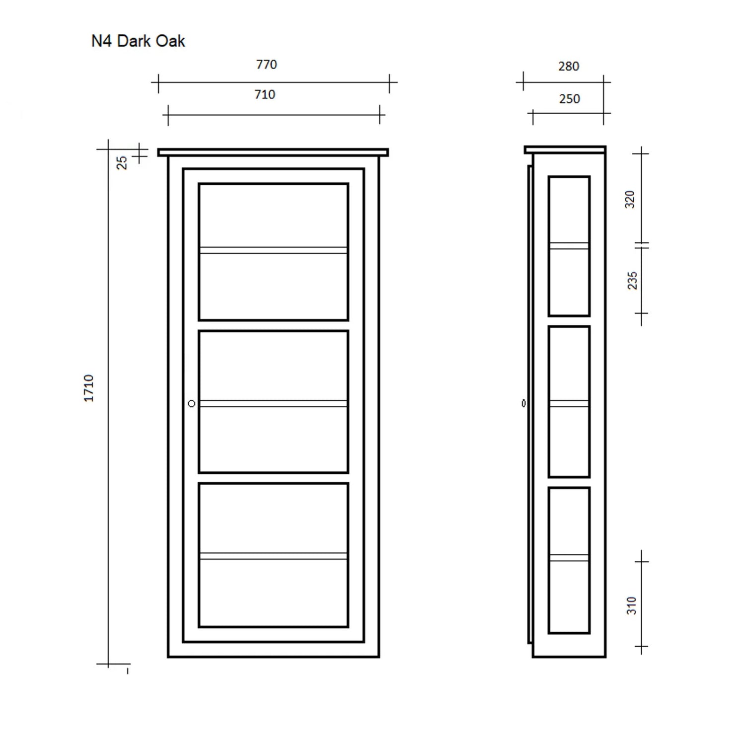 Lindebjerg Design - Light Oak N4 - Tegning 1