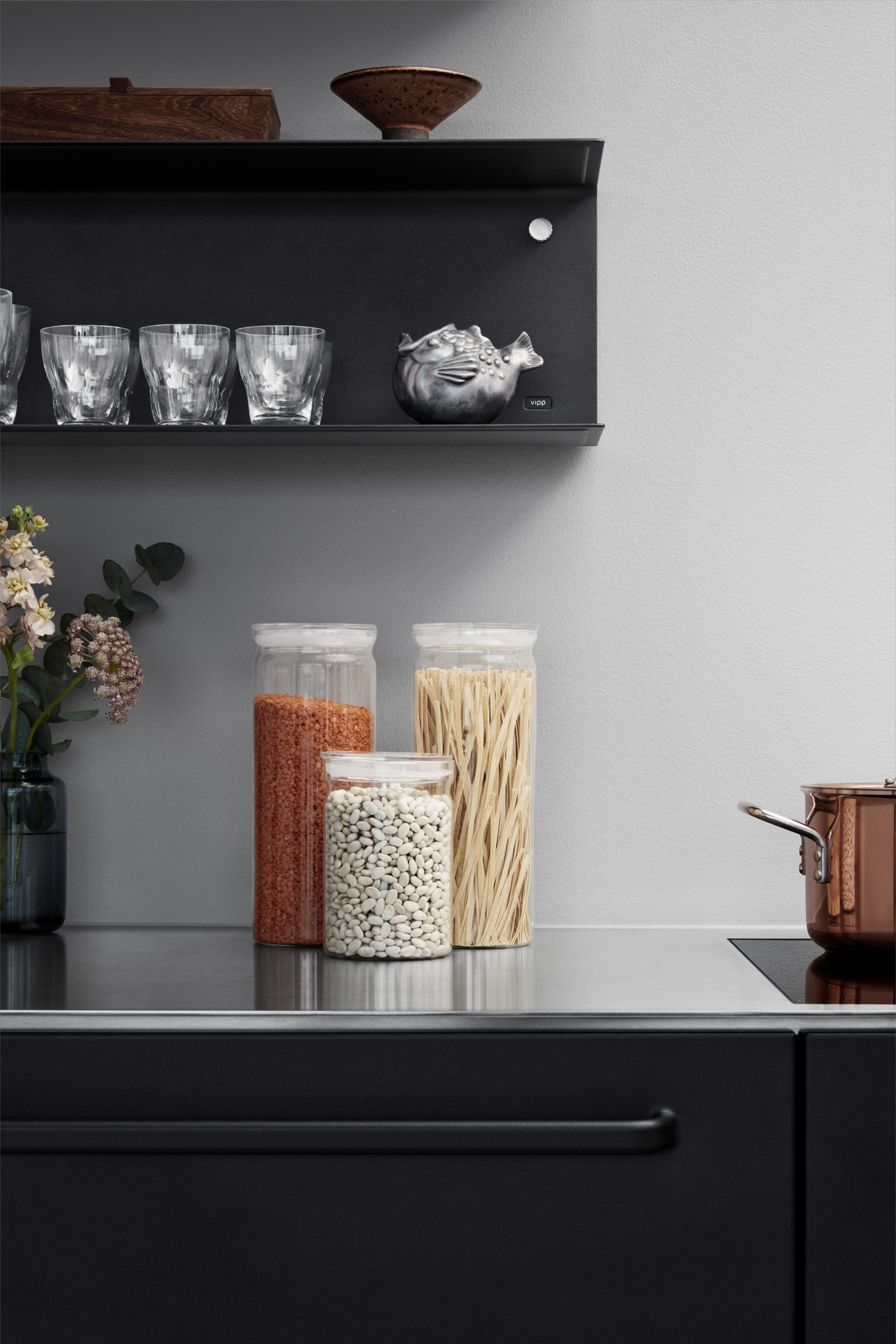 Vipp253 glassbeholder 0.9 l fra Vipp