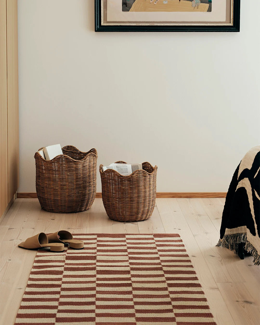 Lola kurv stor, Natural Brown fra Broste
