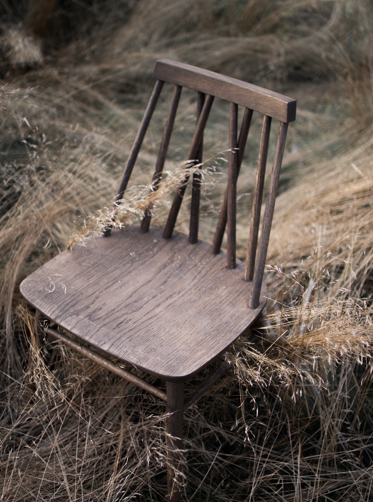 Non spisestol i smoked oiled i høy