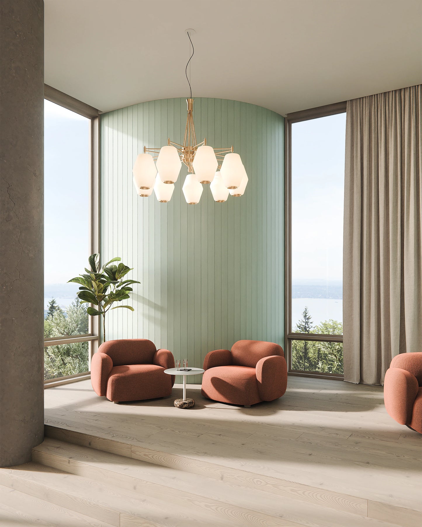 Dahl chandelier fra Northern