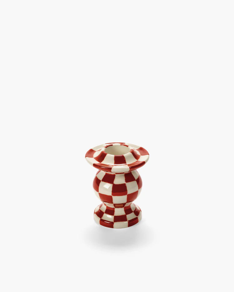 Candle holder n°2 red/white Les Objets Mouleversants