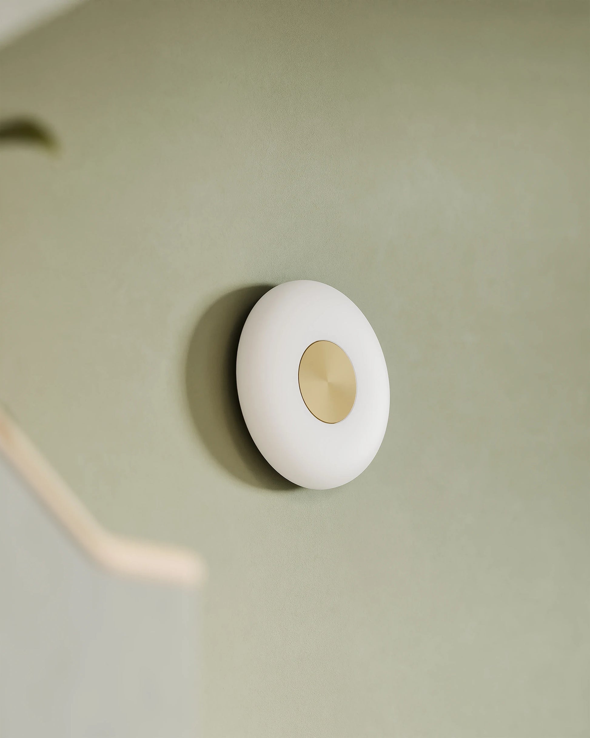 Glint glass opal wall lamp