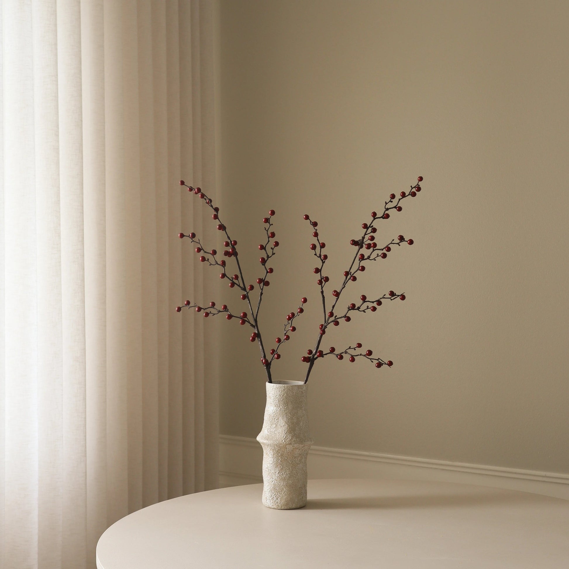 Dark Red Winterberry Branch