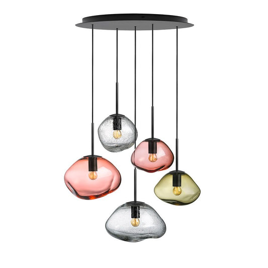 Crystal stone - Thule 5 stk fra Hadeland Glassverk