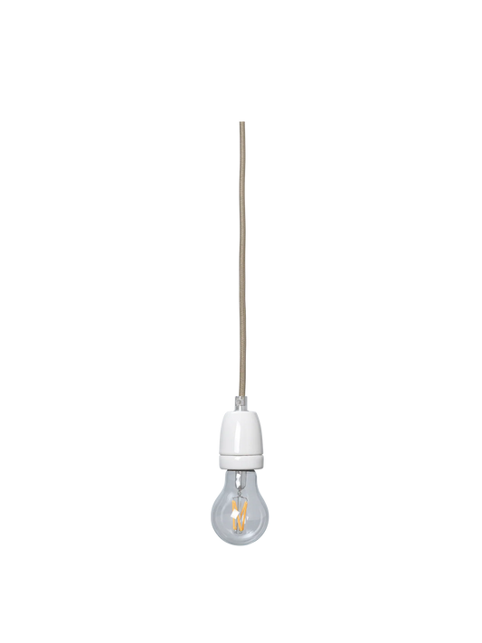 Ledningssett med keramisk sokkel – 4 m – Dark Cashmere