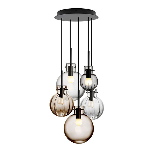 Vidde krystallkuler 5 stk fra Hadeland Glassverk